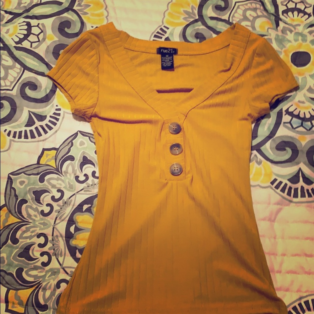 Dark Orange top from rue 21
